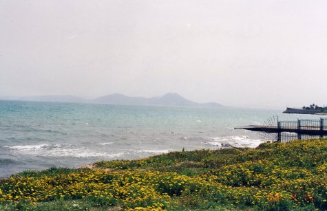 Gulf of Tunis from Carthage, toward Cap Bon