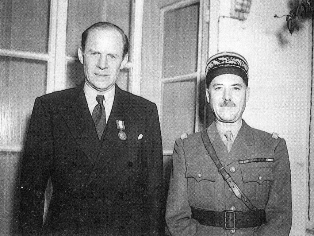 Robert Murphy, the senior American diplomat in Algiers and General Alphonse Juin, commander of French ground forces in North Africa