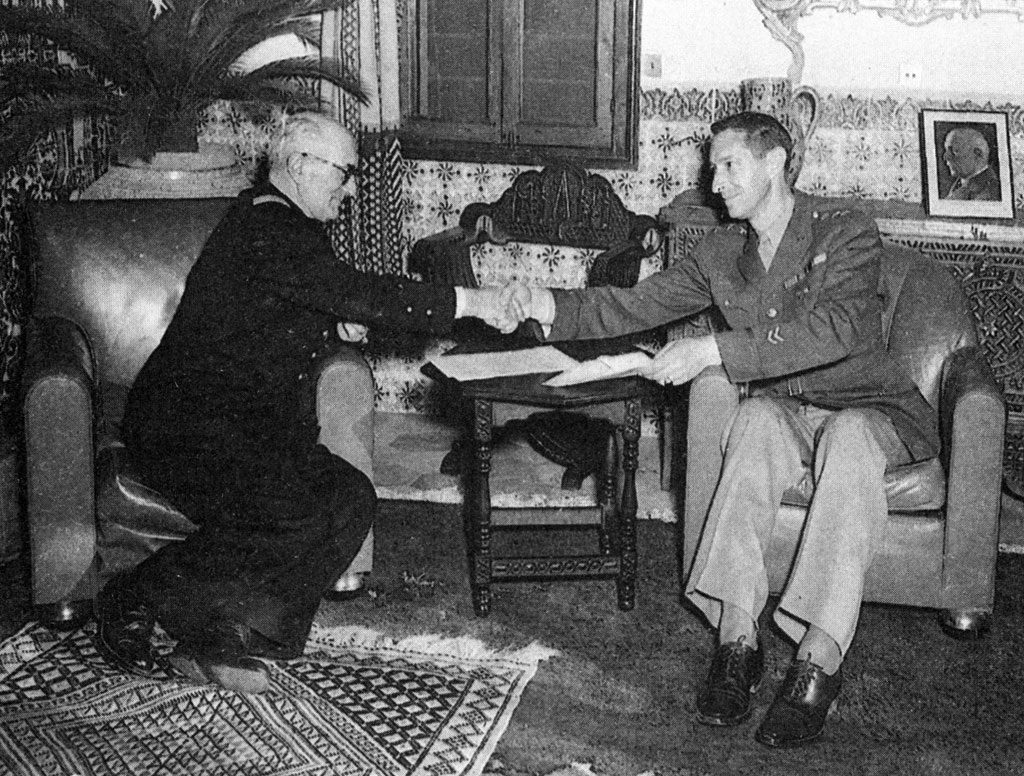Admiral Jean Darlan with Lieutenant General Mark W. Clark