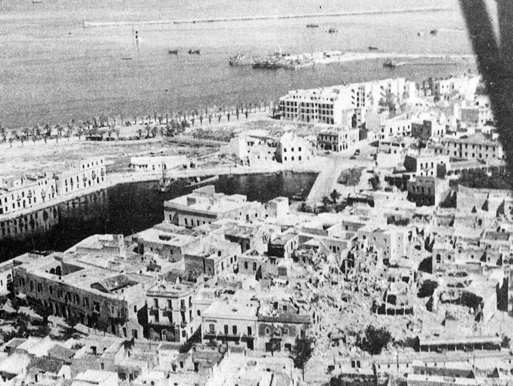 An aerial view of Bizerte, taken on May 10, 1943.